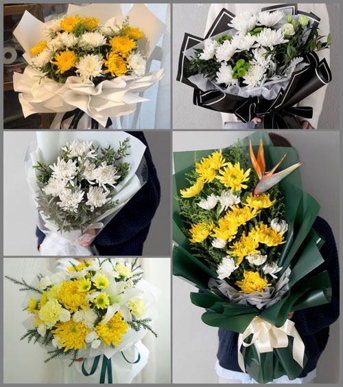 海南海口市秀英区石山镇道堂村白事花束代送